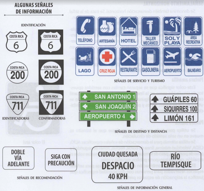 Señales de Información Costa Rica