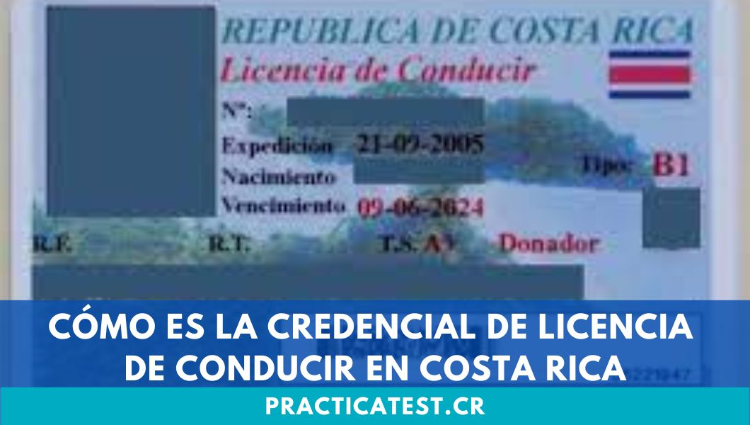 Cómo es la credencial de licencia de conducir en Costa Rica