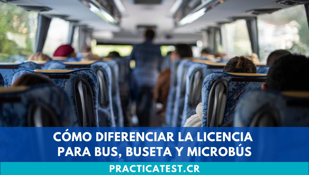 Cómo diferenciar la licencia para bus, buseta y microbús