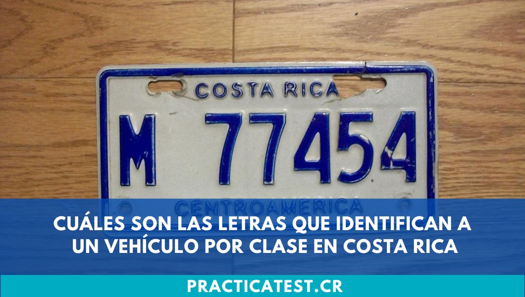 Cuáles son las letras que identifican a un vehículo por clase en Costa Rica